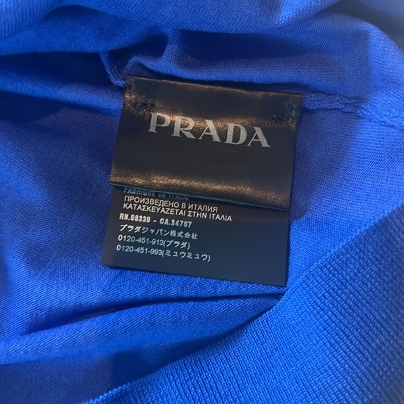 Prada thin blue crewneck sweater size 46 - Picture 6 of 10